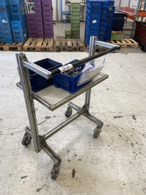 1 Transportwagen, 2-etagig (Nutprofil)